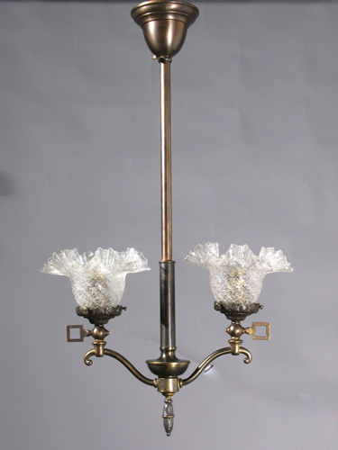 Petite 2-Light Gas Chandelier